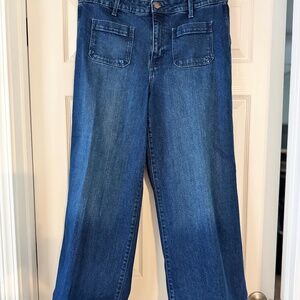New Old Navy Extra High-Rise Wide Leg Denim Jeans
